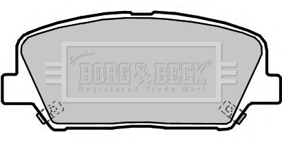 BORG & BECK Комплект тормозных колодок, дисковый тормоз BBP2364